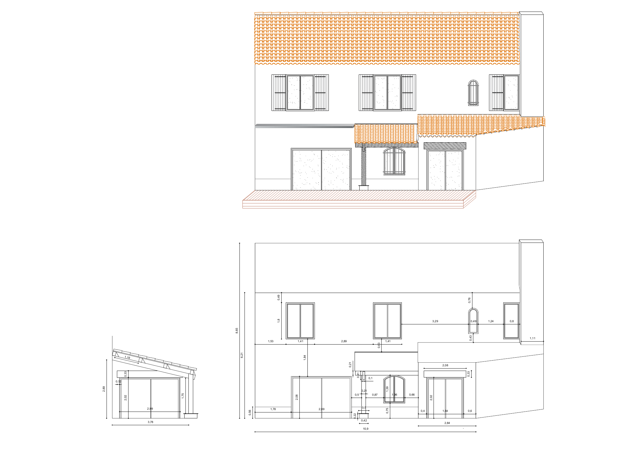 Vue générale dessinée pour un client privé